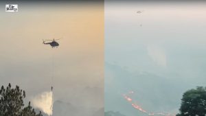 Massive Fire Breaks Out in Kasauli Forest; Army, Air Force Launch Aerial Water Dumping Operation