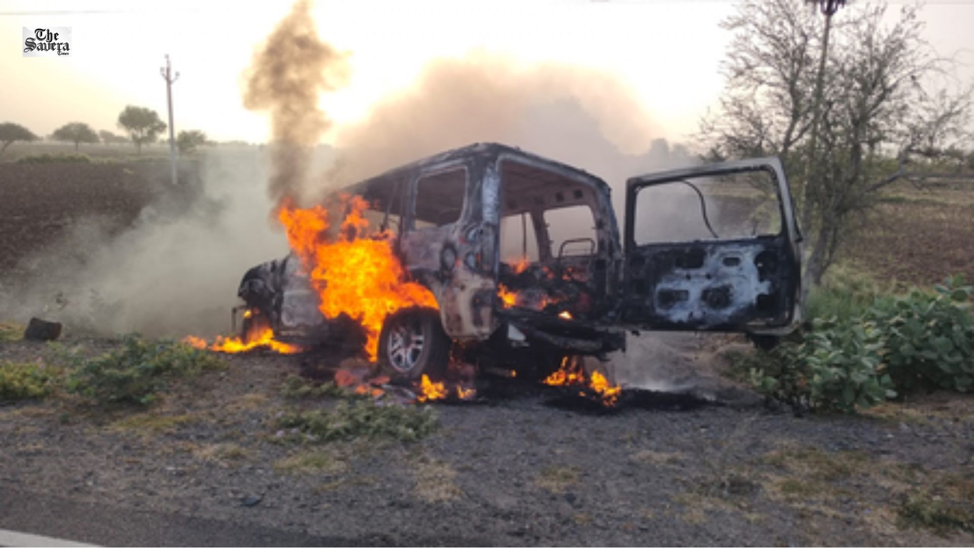 Tragedy in Ajmer: SUV Catches Fire, Four of Same Family Including Congress Leader and EX-Sarpanch Burnt to Death