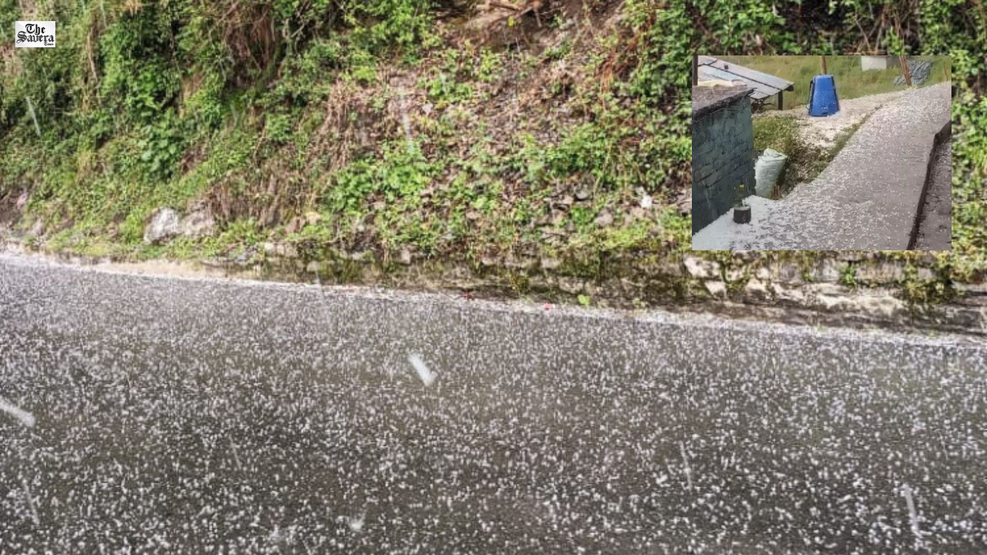 Weather Shifts in Himachal: Heavy Hailstorm in Karsog, Rain Brings Relief in Sirmaur and Lahaul-Spiti; Warning Issued for 5 Districts