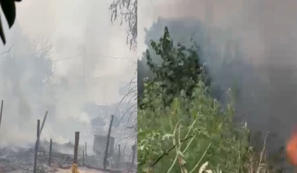 jammu Trikuta slum fire