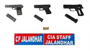 Punjab Police Busts Foreign-Linked Gang in Jalandhar: 4 Arrested, 3 Pistols-Cartridges Recovered