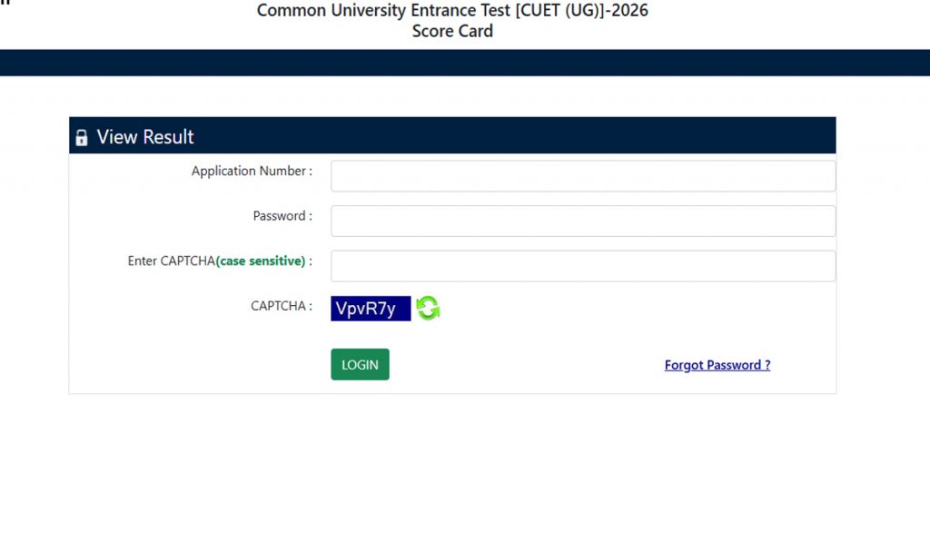 CUET Result declared