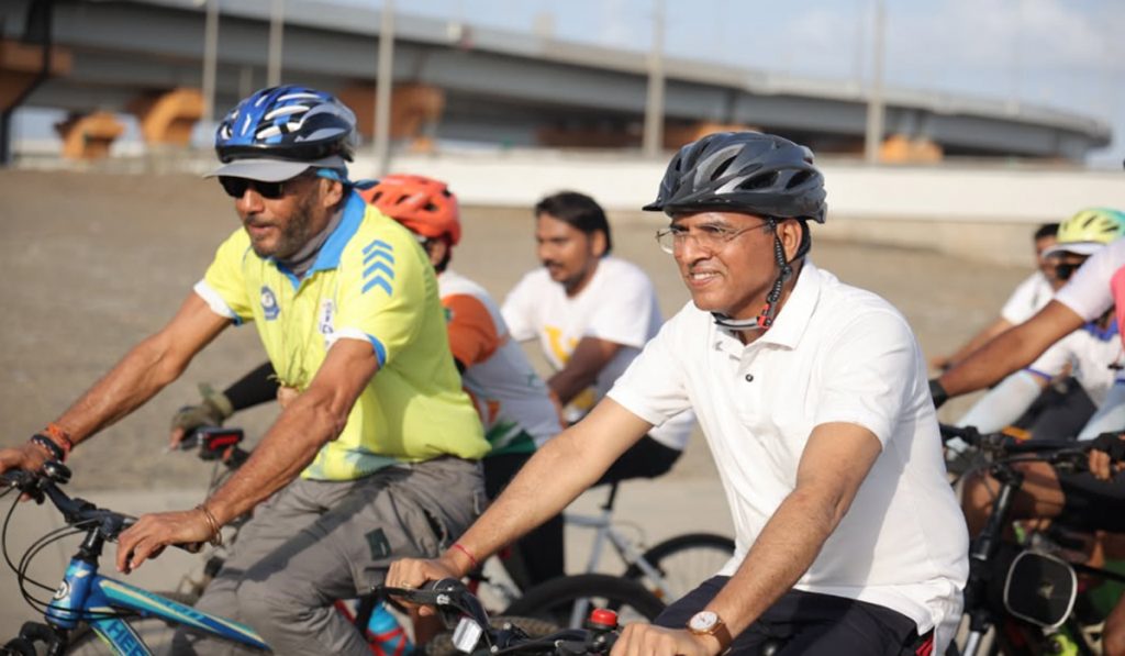 Jackie Shroff Cyclothon