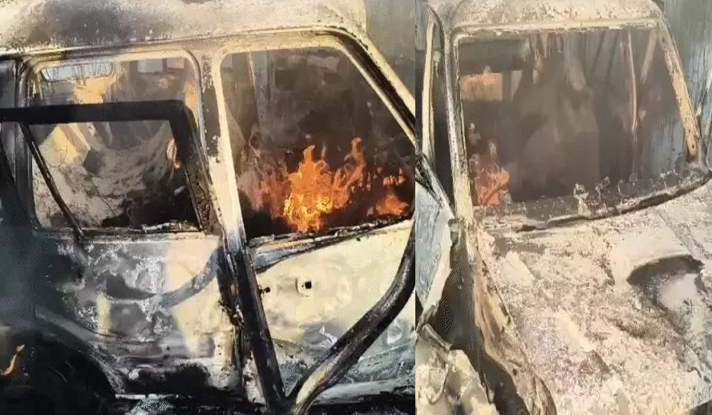 Jalandhar car fire