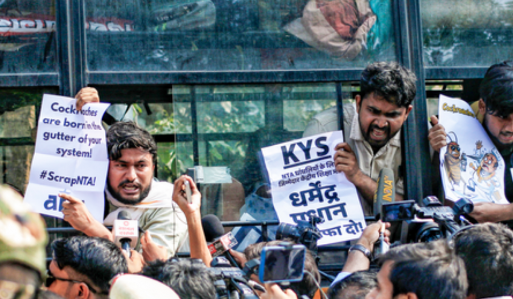 Students Rally Against NTA, KYS Demands Accountability for Exam Glitches
