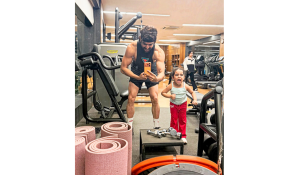 Gurmeet Choudhary Shares Adorable Moment as Daughter Learns Gym Basics from Him
