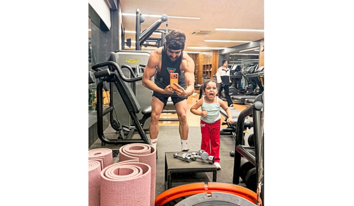 Gurmeet Choudhary Shares Adorable Moment as Daughter Learns Gym Basics from Him