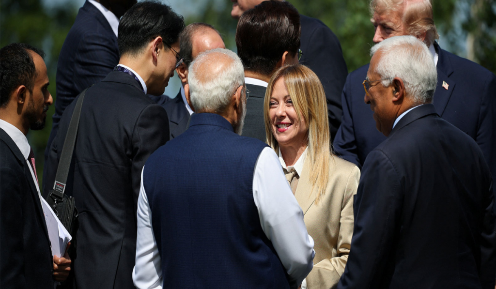 "We're the most famous couple on Instagram," Meloni jokes with PM Modi