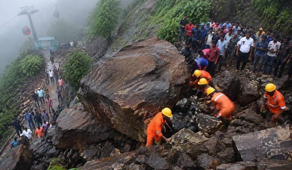 Pavagadh Hill Rockfall