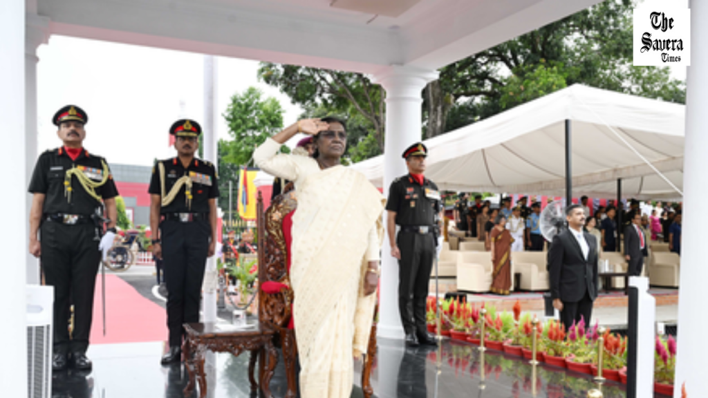‘Watershed Moment in IMA History’: President Murmu Reviews Passing Out Parade with First Batch of Women NDA Cadets
