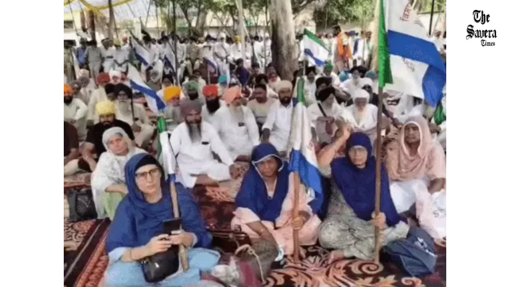 Punjab farmers power protest