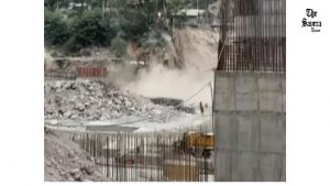 Landslide in Himachal: Workers Run for Safety as Hill Collapses at Shongtong Project Site