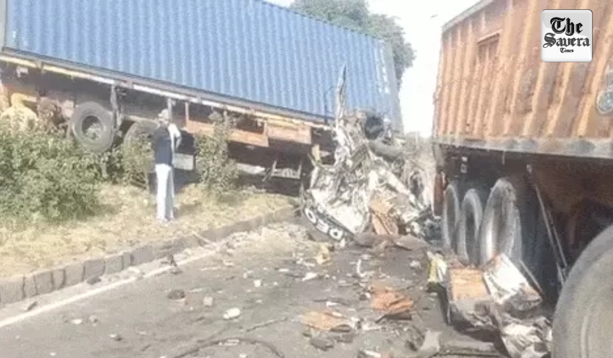 Four Injured as Container, Tipper Truck Collide on Amritsar-Delhi Highway Near Phagwara