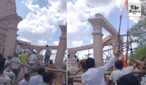 Roof of Hanuman temple collapses in Maharashtra, 7 killed: 30-40 people feared buried