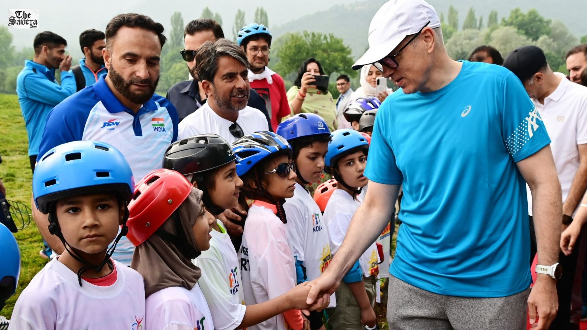 World Bicycle Day: J&K CM Flags Off Cyclothon Event