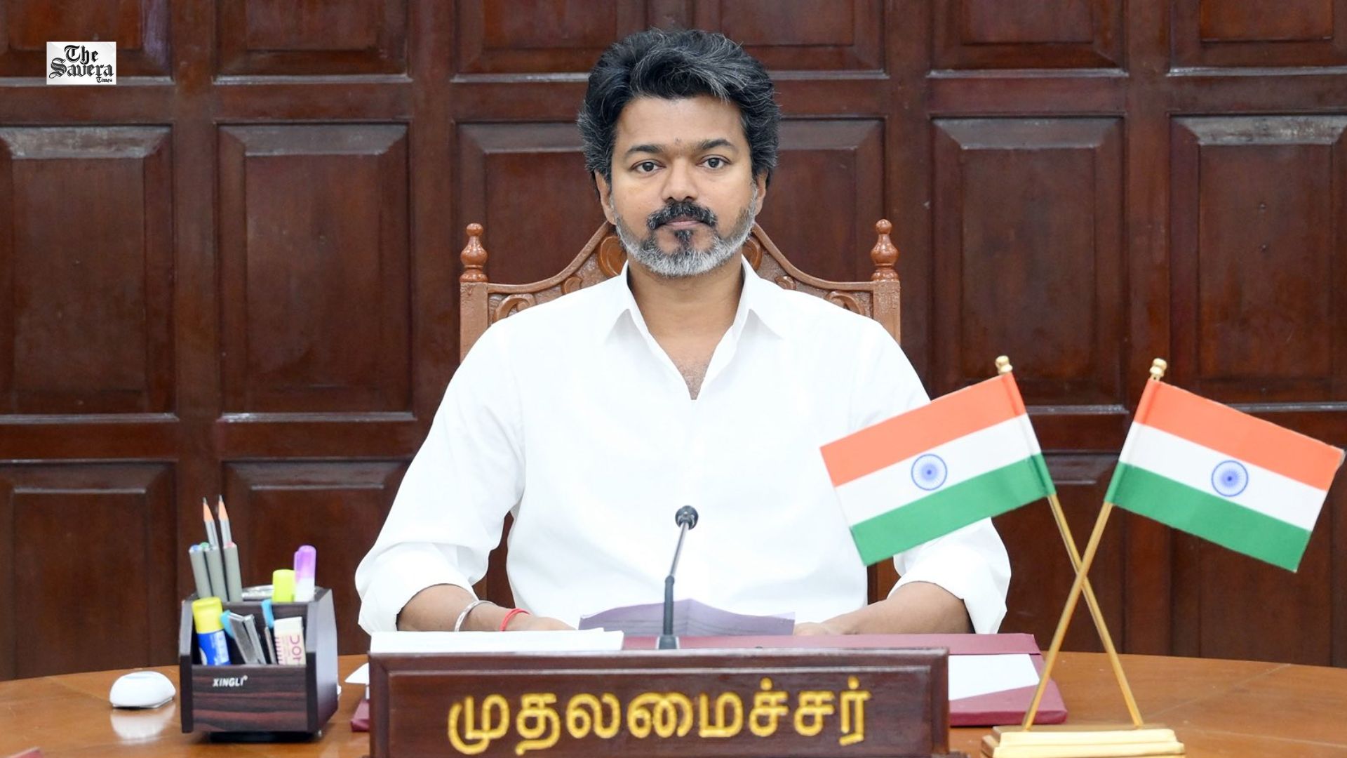 Tamil Nadu CM Vijay Reviews 436 Projects, Welfare Schemes in First Cabinet Meeting