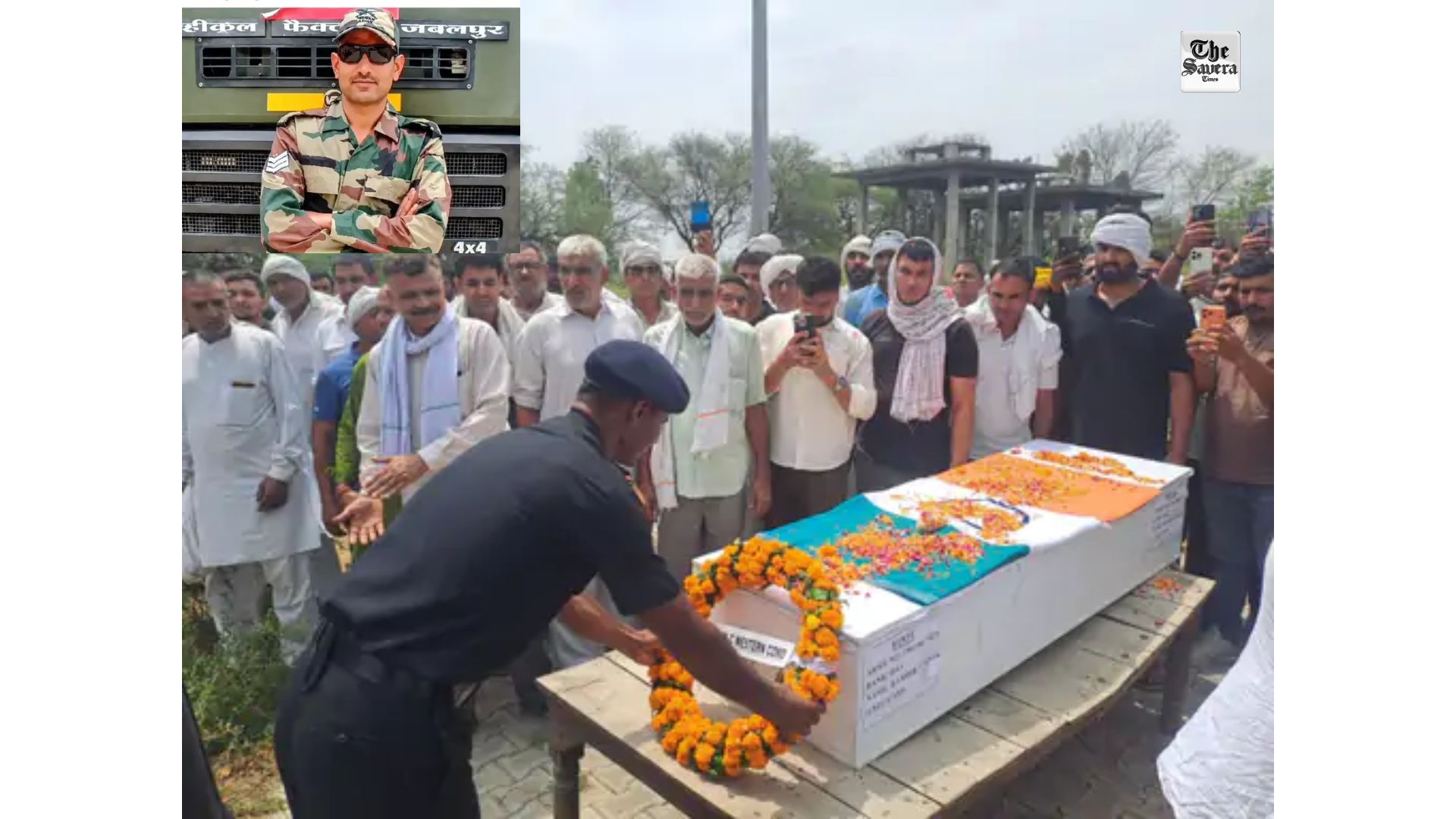 Indian Army Jawan Cremated with State Honours in Haryana’s Baas Akbarpur