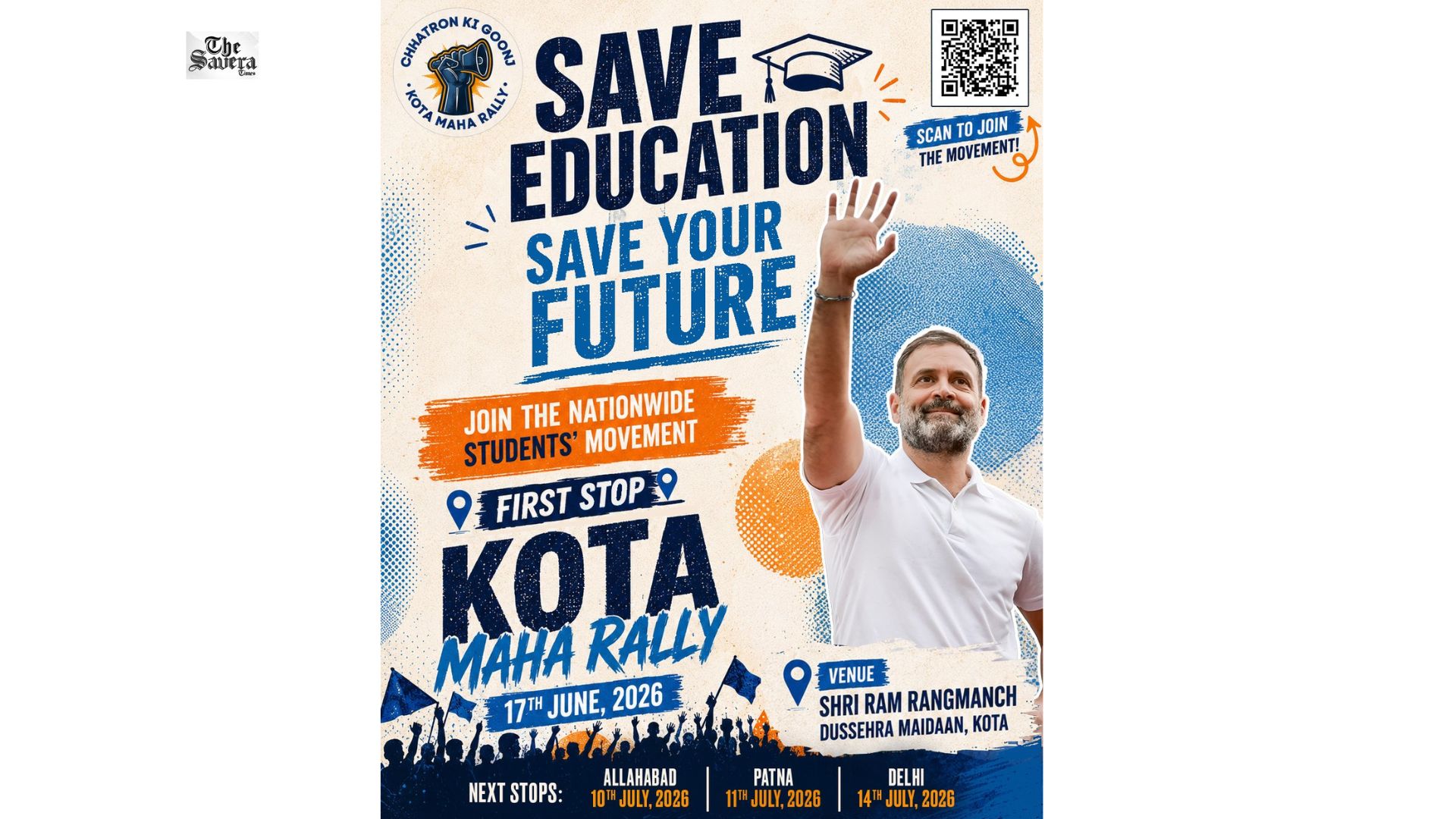 Rahul Gandhi Urges Youth to Join Kota Protest Against Exam Paper Leaks on June 17