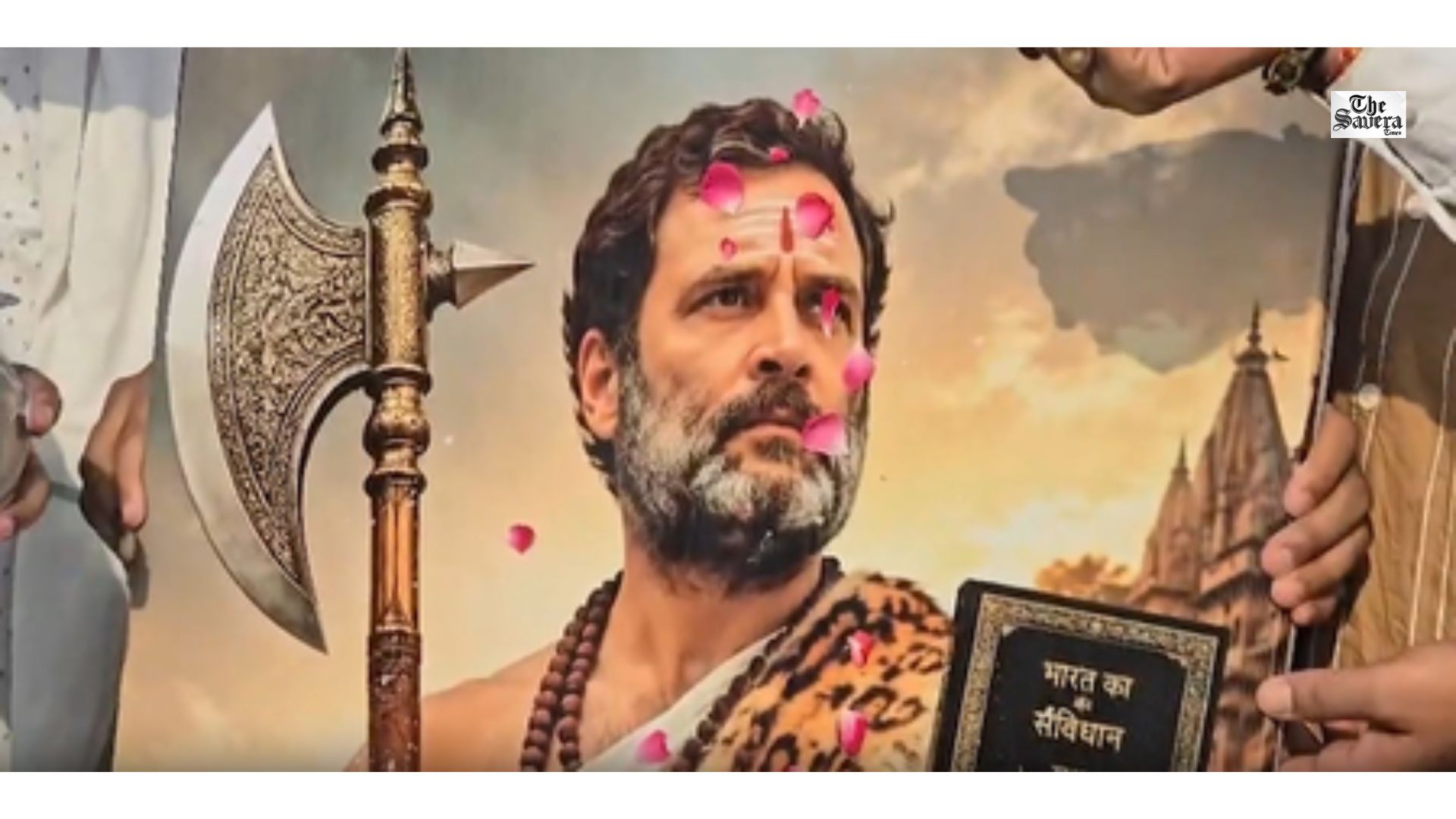 Rahul Gandhi’s Birthday Celebration in Varanasi Sparks BJP Criticism Over Parashuram Portrayal