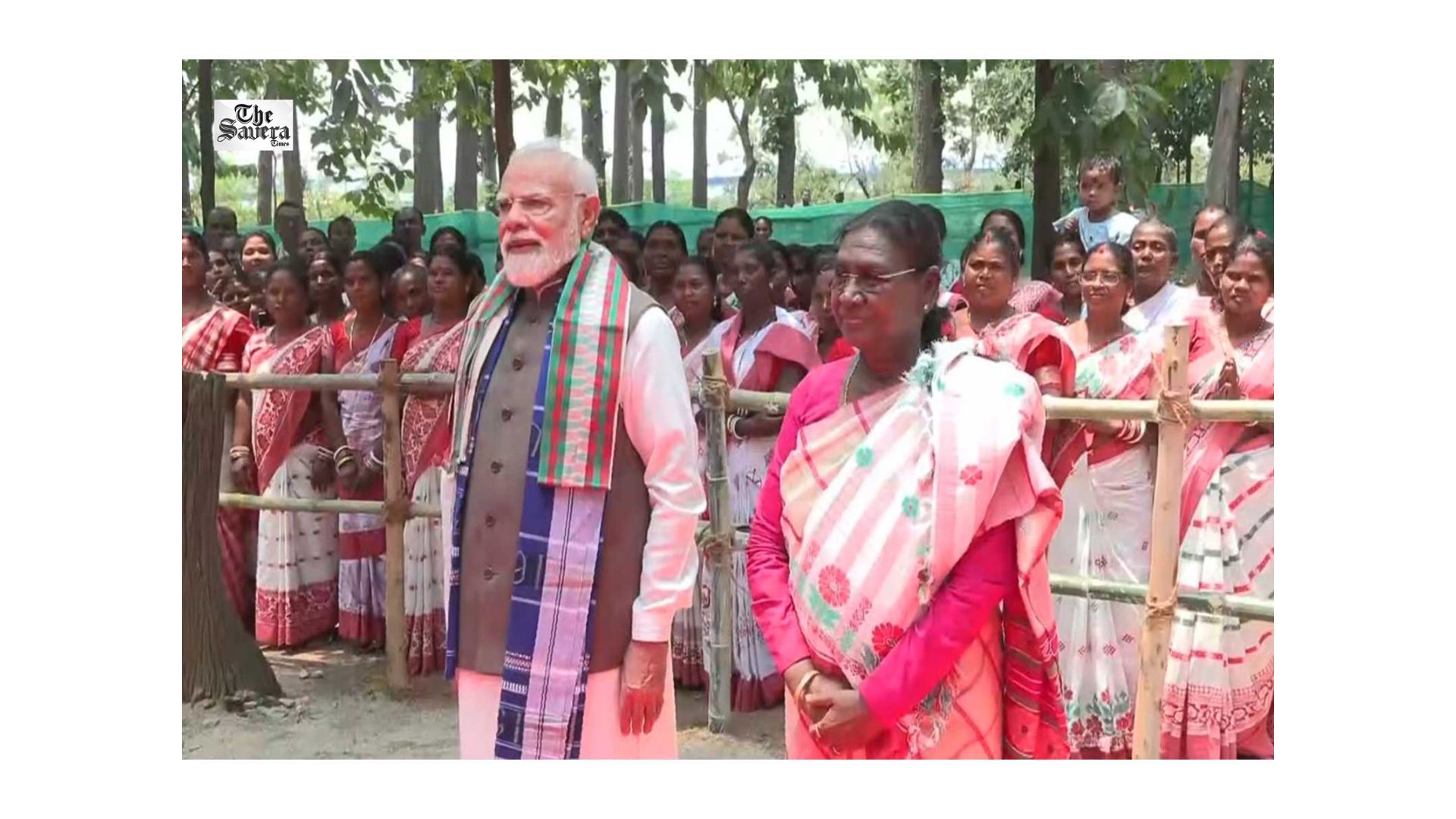 President Murmu, PM Modi Offer Prayers at Tribal Sacred Groves in Mayurbhanj