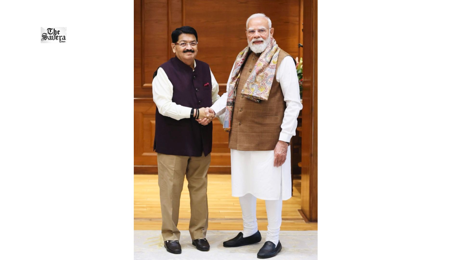 Parimal Nathwani Takes Oath for Rajya Sabha Fourth Term, Meets PM Modi