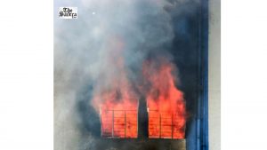 Delhi Fire: Three Rescued After Electric Meter Panel Blaze in Keshav Puram Residential Building