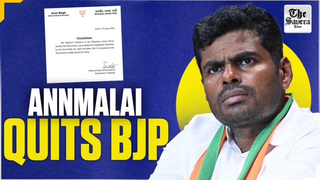 Annamalai quits BJP, Nitin Nabin accepts resignation