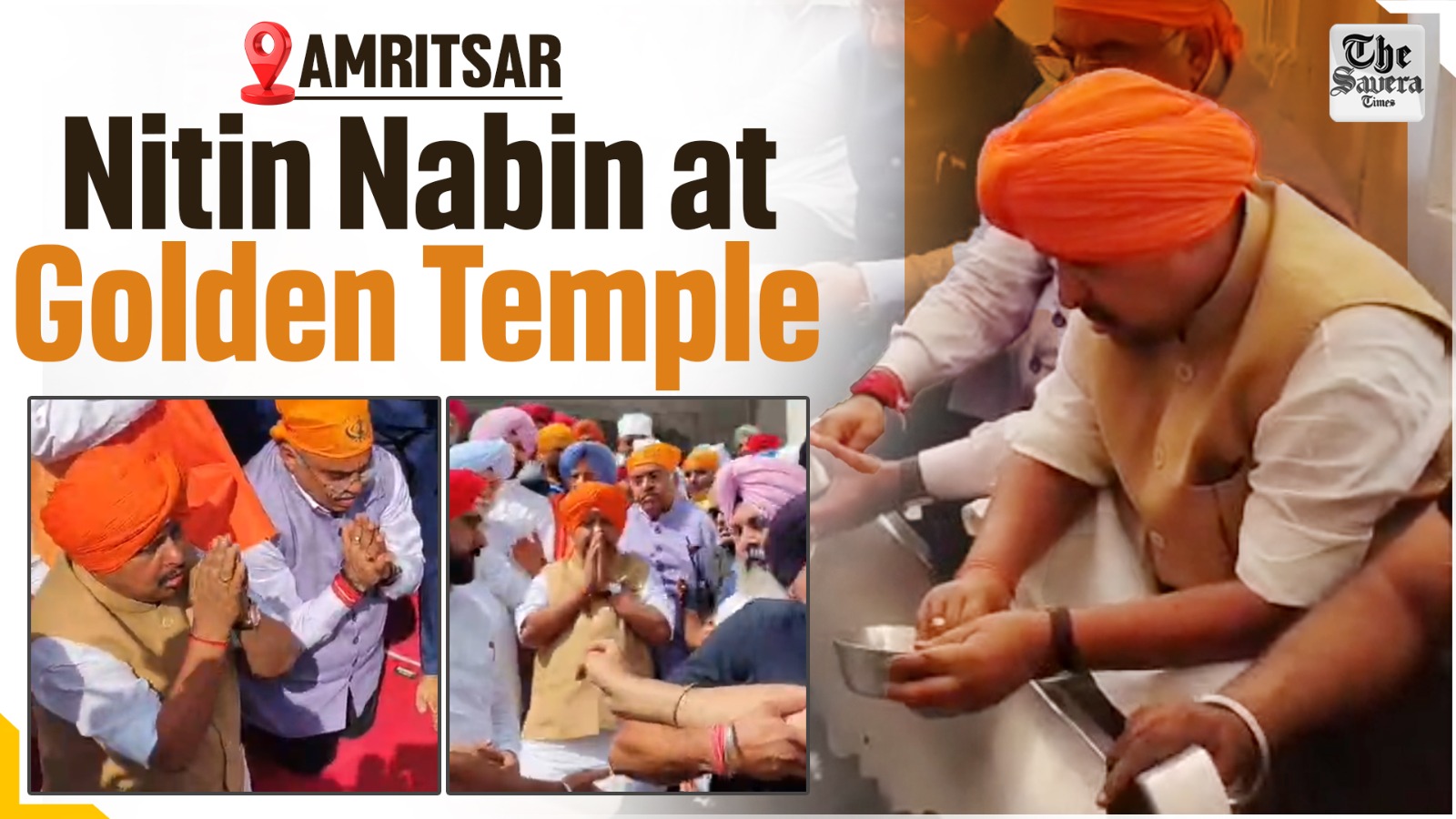 BJP President Nitin Nabin Pays Obeisance at Golden Temple, Participates in Seva During Amritsar Visit
