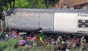 J&K: Amarnath Yatra Bus Meets With Accident in Ganderbal; 30 injured