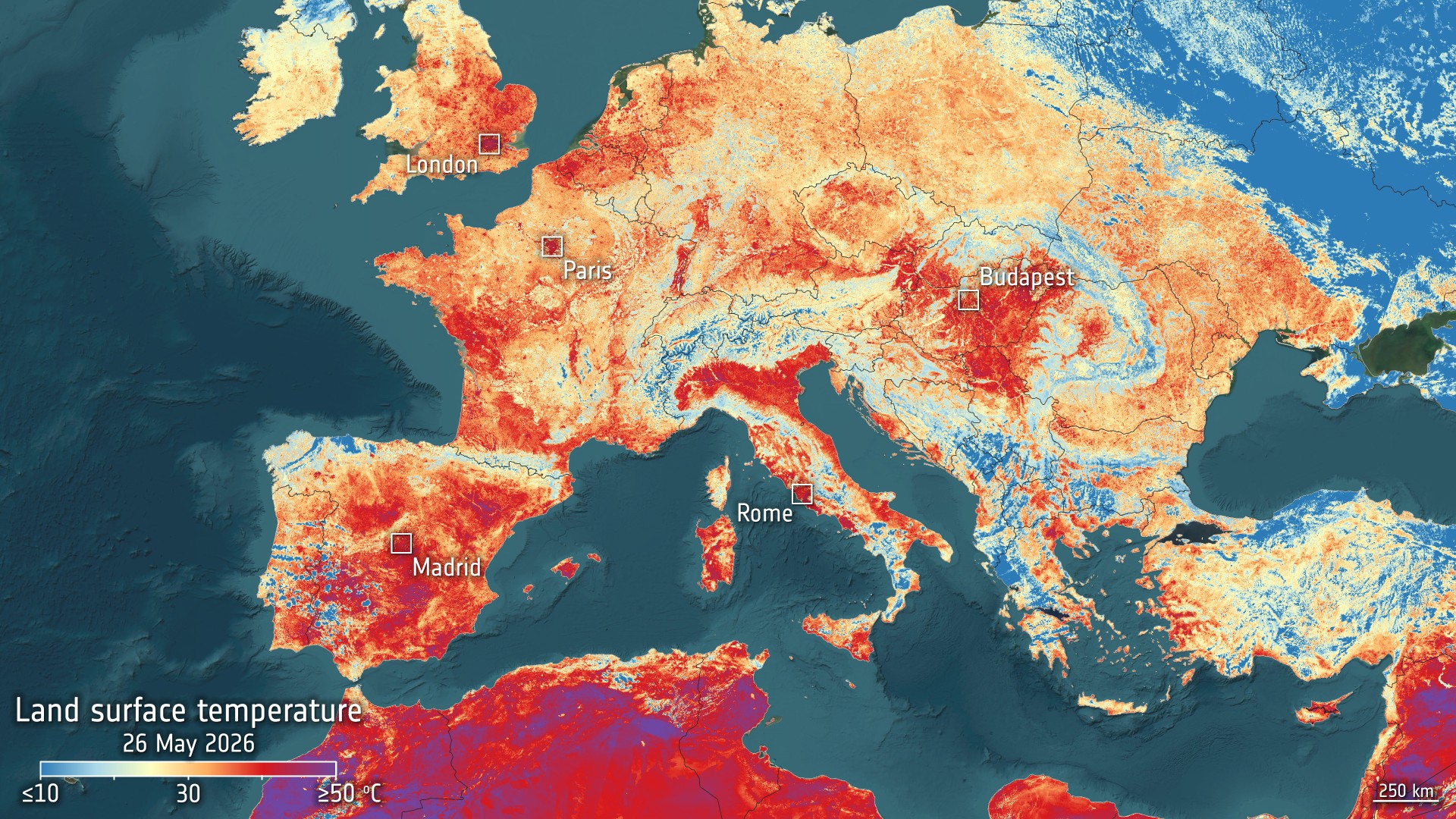 Global Average Sea Surface Temperatures Break June Record in 2026