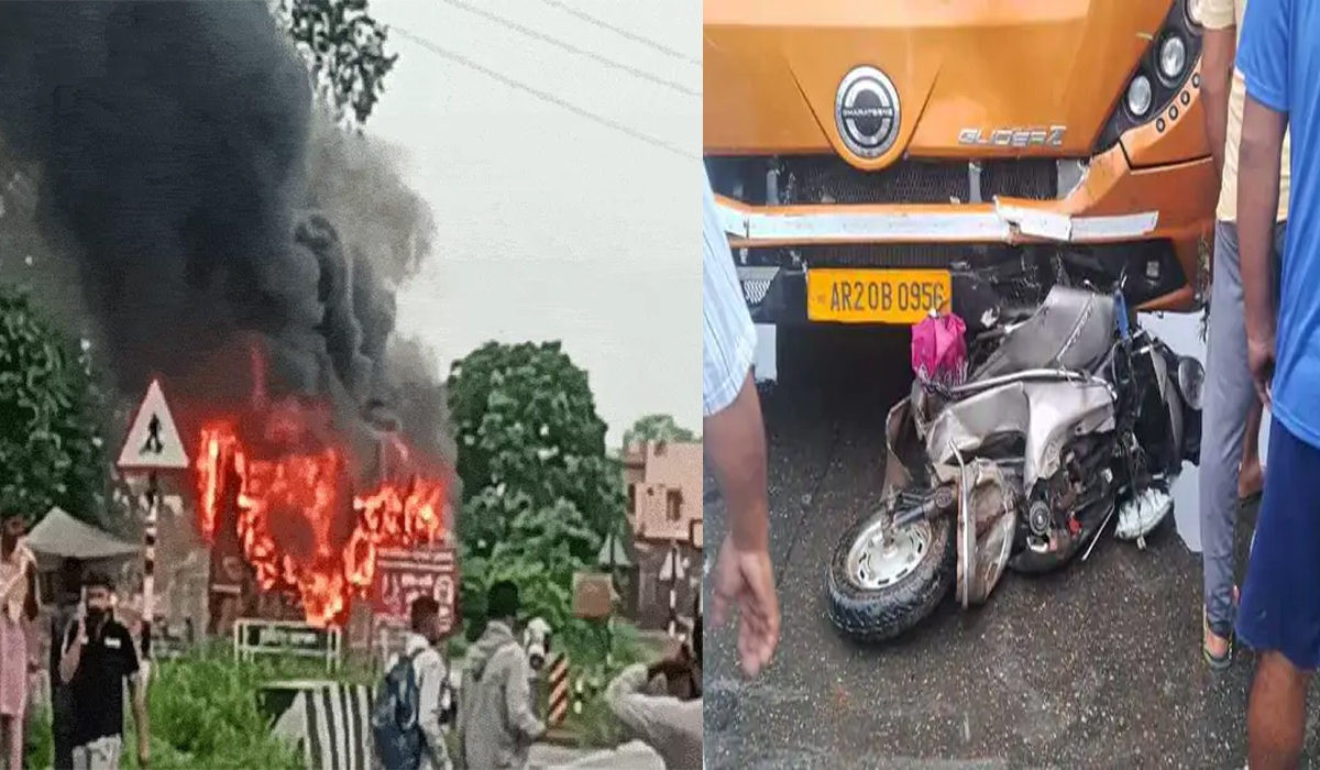 Pathankot Horror: Speeding Bus Kills 2, Drags Victims 200 Feet; Angry mob set bus on fire