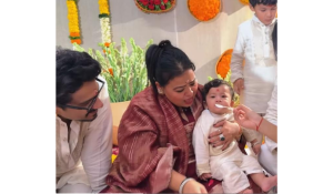 Bharti Singh and Haarsh Limbhaachiya Celebrate Baby Kaju’s Annaprashan in a Traditional Ceremony