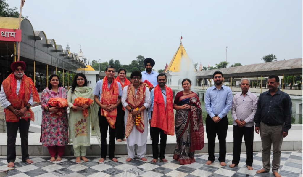 Deputy Election Commissioner Bhanu Prakash Yeturu, Punjab CEO Anindita Mitra Visit Jalandhar's Devi Talab Mandir