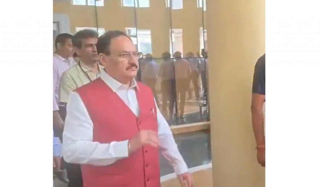 JP Nadda Meets Injured Protesters at RML Hospital After CJP Demonstration