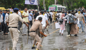Bihar Assembly witnesses uproar over Patna students’ stir, police lathi-charge on protestors
