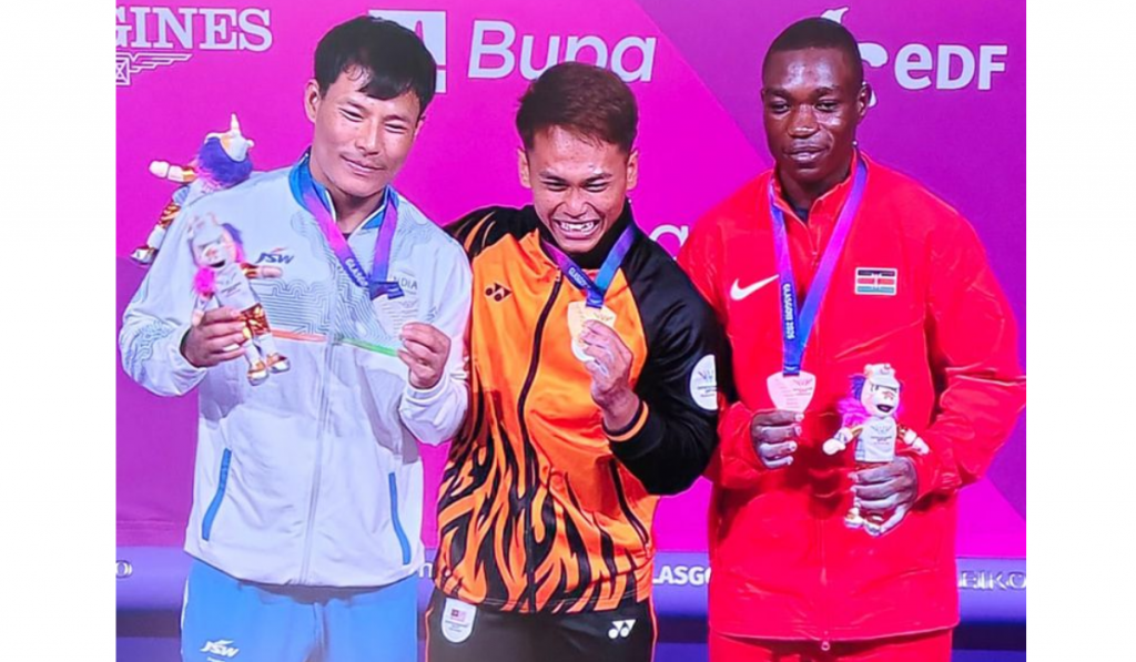 India's Rishikanta Singh bags silver medal in men's 60kg weightlifting at CWG 2026