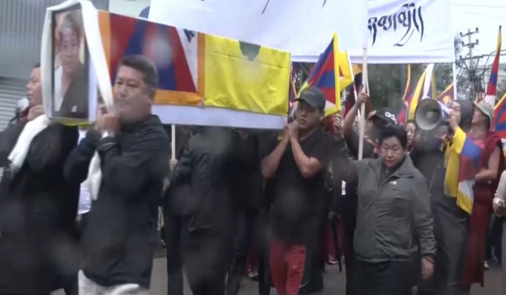 Tibetans Protest against China