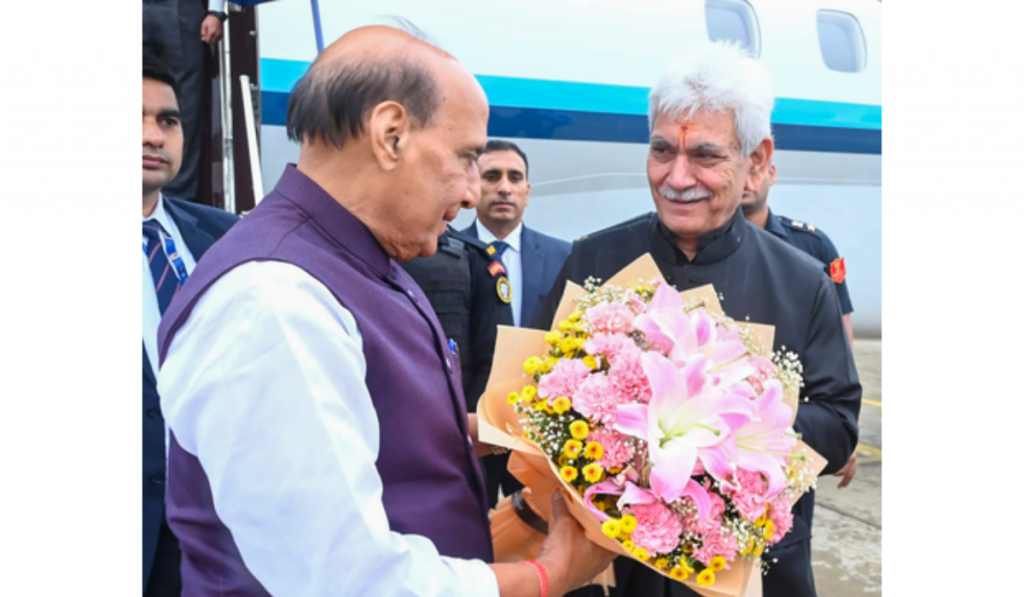 Rajnath Singh in Srinagar to attend Kargil Vijay Diwas commemorations