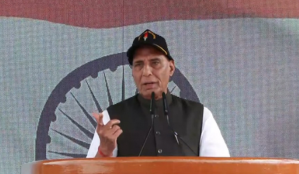 India designing chips, Pakistan busy with terror: Rajnath Singh