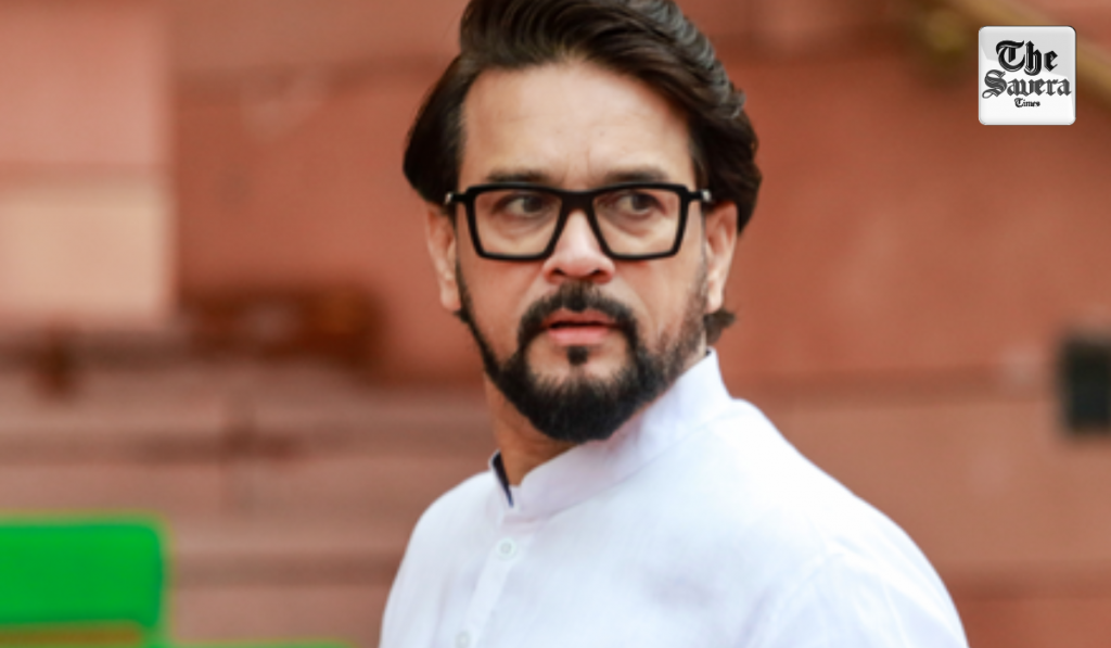 Anurag Thakur questions Rahul Gandhi’s silence on paper leak cases in Oppn-ruled states