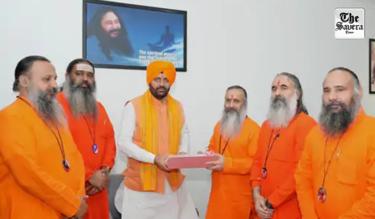 Haryana CM Nayab Saini Visits Nurmahal Ashram, Reviews Ashutosh Maharaj Institution’s Social Initiatives