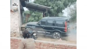 Faridabad: Wanted Accused Tries to Run Over Youth with Scorpio, Video Surfaces
