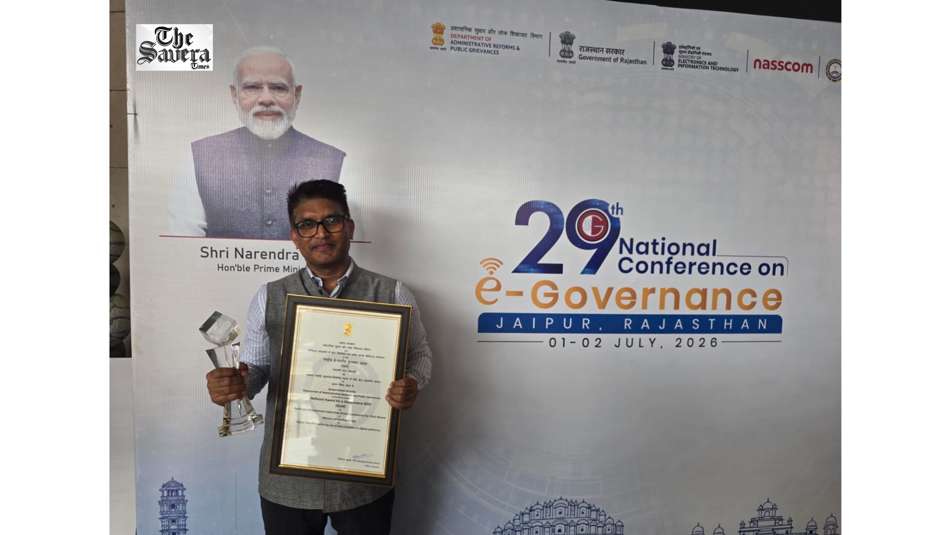 Punjab IAS Officer Vipul Ujwal Wins National Gold Award for Panchayat Advancement Index at National e-Governance Awards 2026