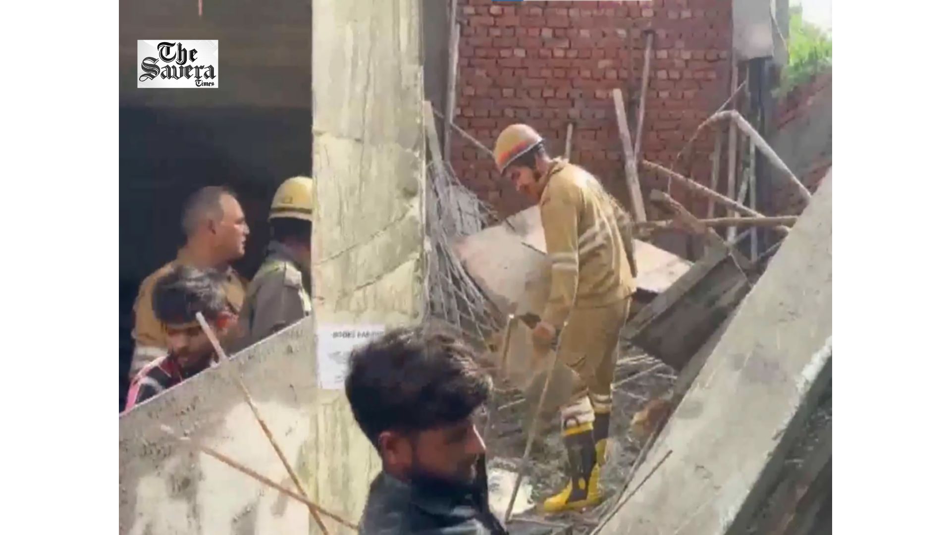 Noida Under-Construction Shop Collapses, No Casualties Reported; Rescue Teams Clear Debris