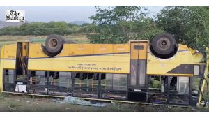 Five Killed, 42 Injured as Private Omni Bus Collides Head-On with TNSTC Bus in Madurai