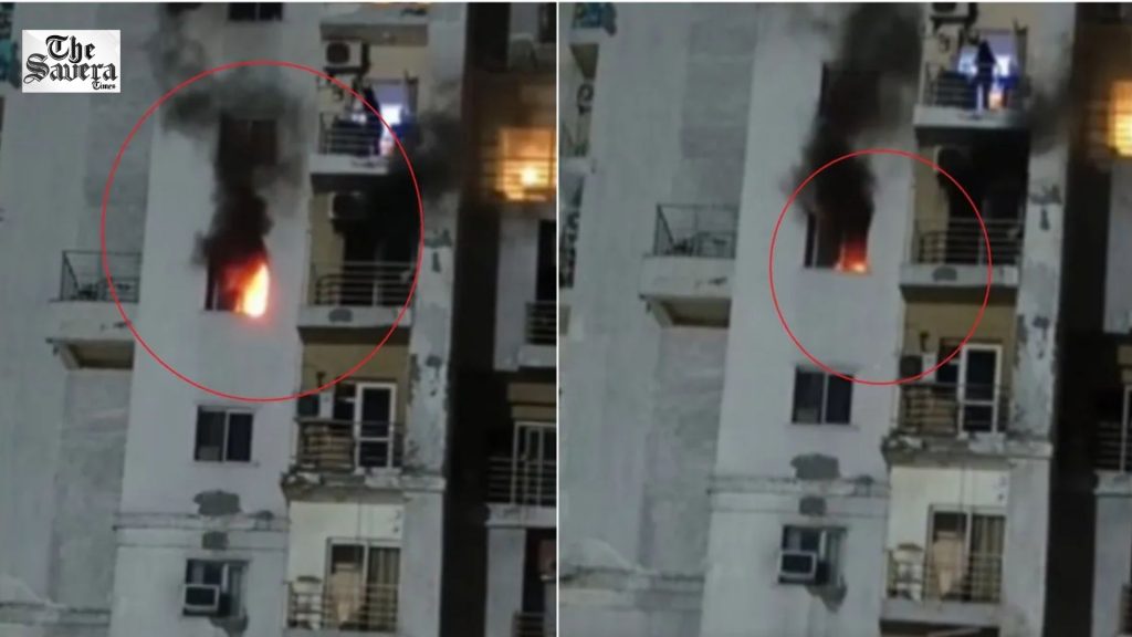 Noida Paras Tierea Fire: AC Short Circuit Triggers Blaze