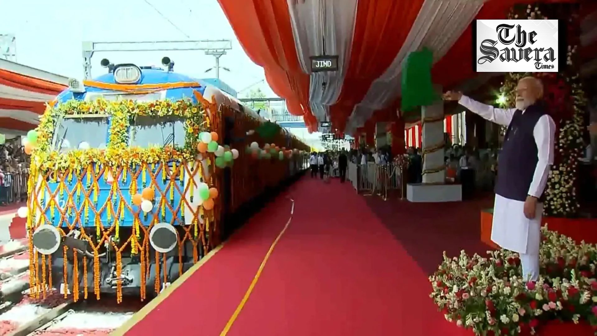 PM Modi Flags Off India’s First Hydrogen Train, Launches ₹14,700 Crore Projects from Jind