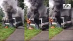 HRTC Bus Gutted in Fire on Palampur–Chowki Khalet Route, All Passengers Safe