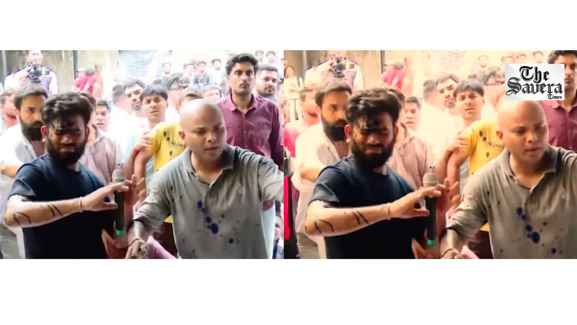 Ink Attack on CJP Founder Abhijeet Dipke at Jantar Mantar Amid Wangchuk Protest