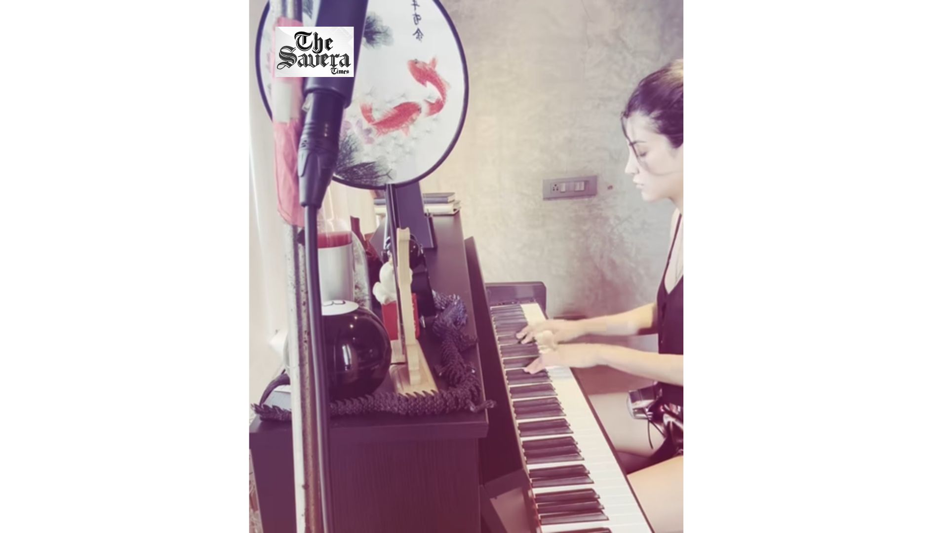 Shruti Haasan Enjoys Tea with Ghee and Piano Session During Mumbai Monsoons